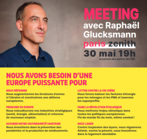 Meeting National de la campagne des européennes à Paris