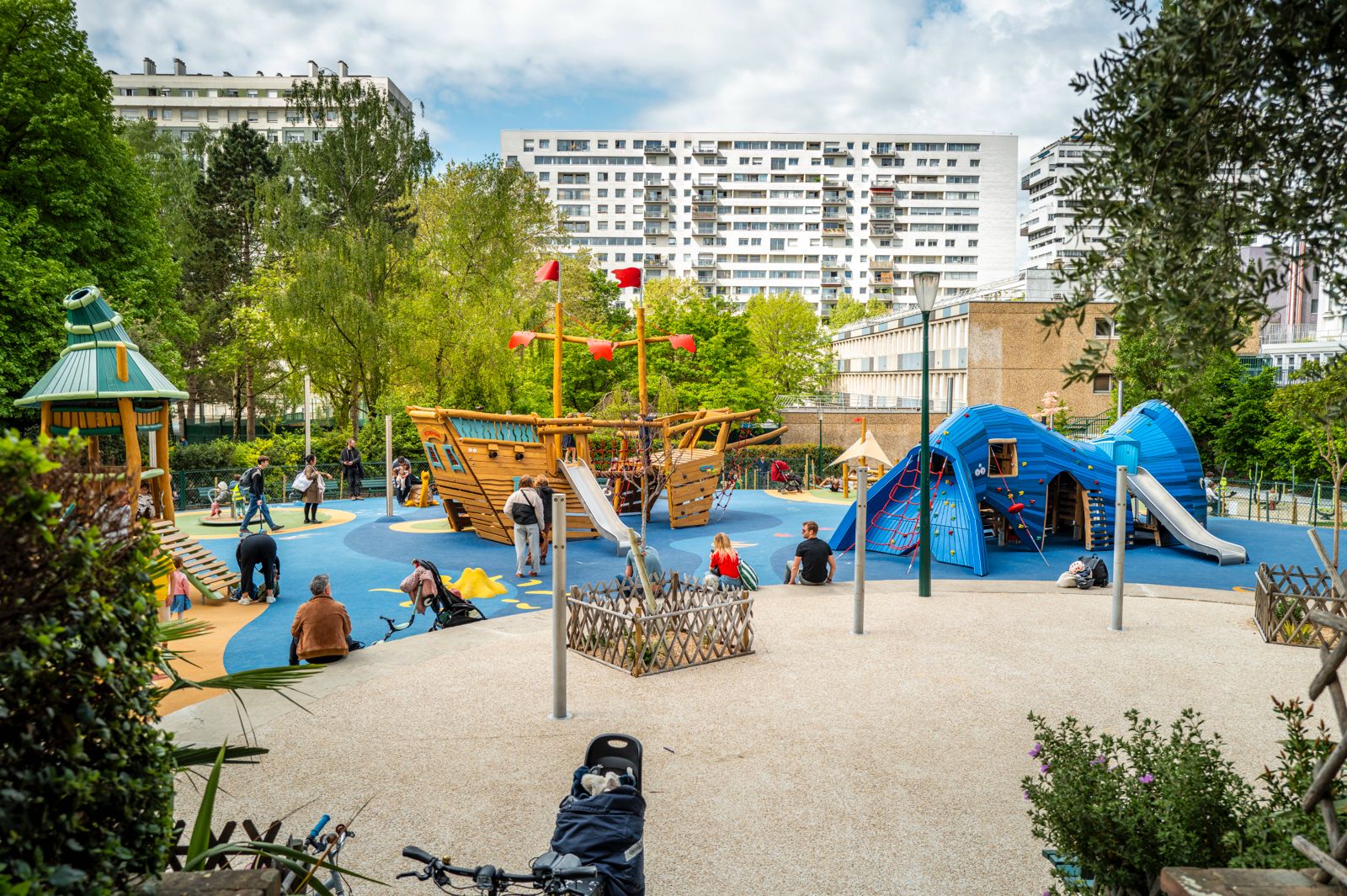 Square de la Baleine dans le quartier Saint Éloi, rénové en 2025